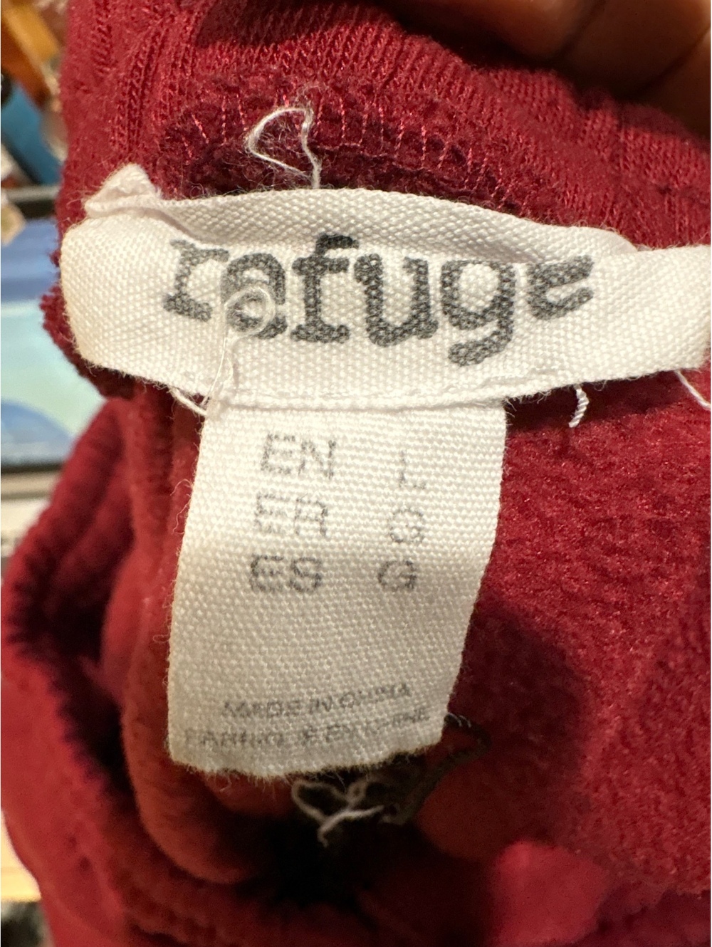 Refuge burgundy New York jogger sweatpants - Picture 4 of 4